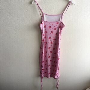 Romwe Strawberry Bodycon Dress Small